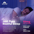 Melatonin Gummies Max Strength 10mg Pectin Gummies, Helps with Sleep Support, Berry Flavor Gummy, 100% Drug Free, 180 Count (Pack of 1)