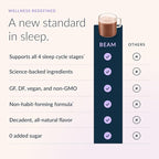 Beam Dream Sleep Powder – Sleep Aid for Adults with Melatonin, Magnesium, L-Theanine, Reishi Mushroom & Apigenin Sleep Supplement, Sleepy Cocoa Bedtime Drink Mix, Cinnamon Cocoa Flavor, 30 Servings