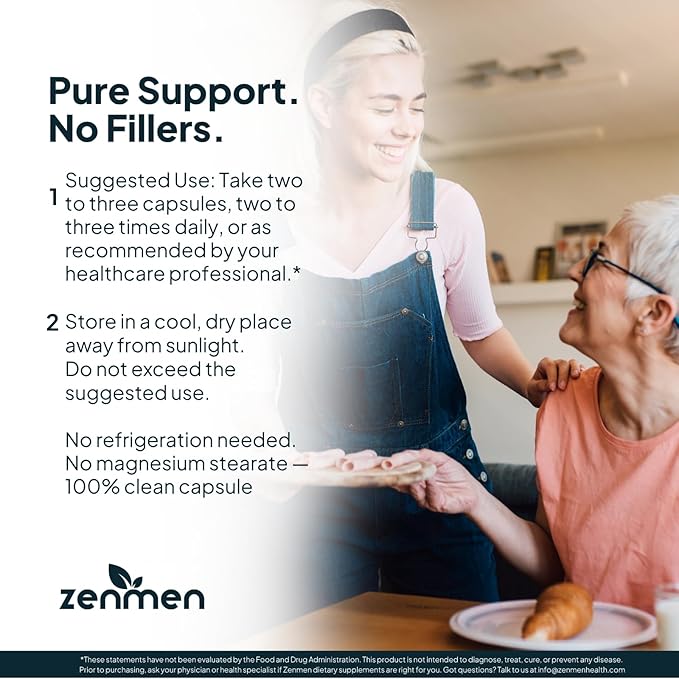 Zenmen Tick Immune Support Supplement - Improved Formula - Japanese Knotweed, Cat's Claw, Chinese Skullcap, Cryptolepis Sanguinolenta, Sweet Wormwood - 90 Vegan Capsules, Made in The USA