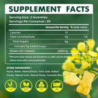 softbear Mullein Gummies for Lungs, 2000mg Mullein Leaf Extract Supplement for Respiratory & Digestive & Immune Support, Organic, Vegan, Sugr-Free, Pieneapple Flavor 60 Count