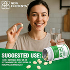 New Elements Vitamin D3 K2 10,000 IU with Magnesium Glycinate 500mg - Bone Health, Immune Support, Energy & Mood - Non-GMO, Gluten-Free, Sugar-Free Softgels for Women & Men (60 softgels)