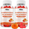 Pumpkin Seed Oil Gummies with Saw Palmetto, Organic Pumpkin Seed Oil Supplement for Hair Growth & Skin Health, Prostate Health, High Pure Extract for Women Men, Strawberry Flavor, 120 Count