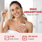 Cortisol Support Supplements for Men and Women, Cortisol Detox Hormone Balance with Magnesium, Ashwagandha, L-theanine, Phosphatidylserine for Lower Cortisol, Calm, Mood Support (60ML, strawberry)