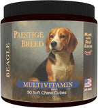 Beagle Multivitamins, 90 Count, Made in the USA with Real Bacon
