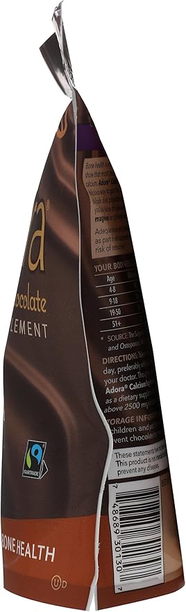 Adora, Calcium Disks Milk Chocolate, 30 Count