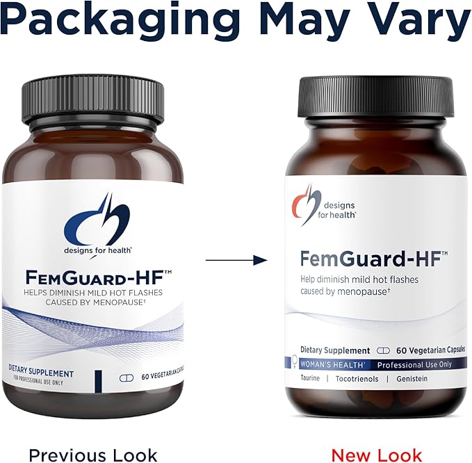 Designs for Health FemGuard-HF - Help Diminish Mild Menopause Hot Flashes - Peri & Menopause Supplements for Women to Support Healthy Aging, Hormonal Balance & Bone Health (60 Capsules)