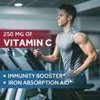 Doctor's Recipes Iron Supplement 65 mg with Vitamin C - Maximized Absorption & Stomach Friendly Iron Pills for Red Blood Cells Formation, Heart, Brain & Immunity Health - Vegan 120 Iron Tabs (2 Pack)