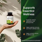 NatureBell Vitamin Double Strength D3 + K2-240 Softgels - 10,000 IU Vitamin D & 200mcg K2 - Bone Strength, Immune Function & Calcium Absorption Support* - Coconut Oil Infused