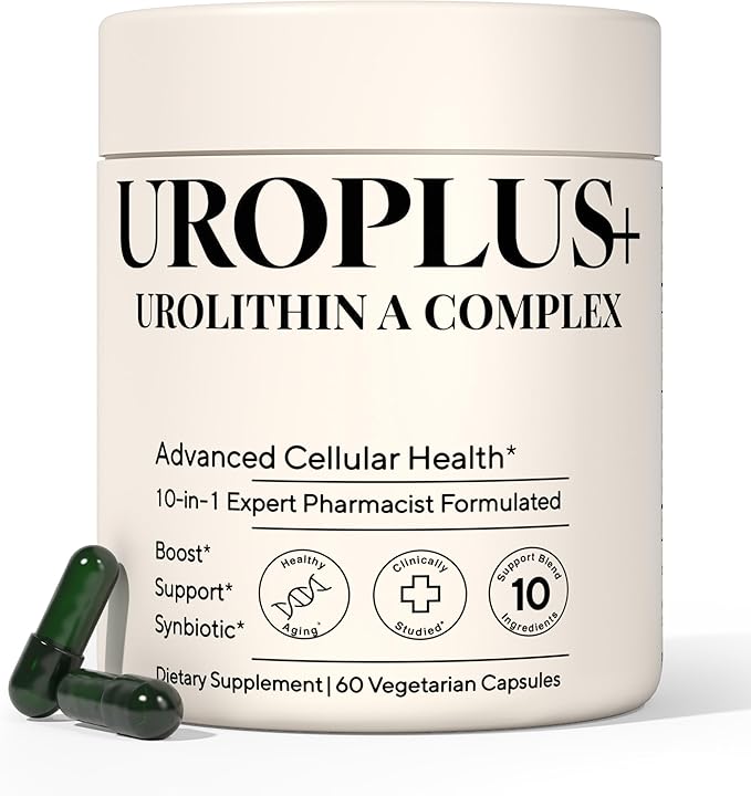 10-in-1 UROLITHIN A 1250mg Liposomal Longevity Complex | w. NAD+, Nicotinamide Riboside & Resveratrol | Mitochondrial Support Promotes Cellular Energy, Anti-Aging & Muscle Recovery