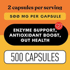 Complete Natural Products Papaya Enzyme Capsules 500mg - Organic Enzymes for Digestion with Papain, Vegan Non GMO Herbal Supplement Made USA, Fast Absorbing Digestive Support - 500 Capsules