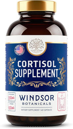 15-IN-1 Cortisol Supplements for Women & Men - Cortisol Reducer, Manager with Ashwagandha, Acerola, L-Tyrosine, Vitamin C, B6 - Mood, Stress Relief, Restful Sleep Support - 60 Capsules, 60-Day Supply