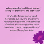 PMS Support Gummies for Women | Hormone Balance, Healthy Cycle | Relaxes Body, Reduces Cramps | Boosts Mood, Energy| Dong Quai, Peony Root, Licorice Root, Chamomile | Low Sugar Chews, 60 Gummies