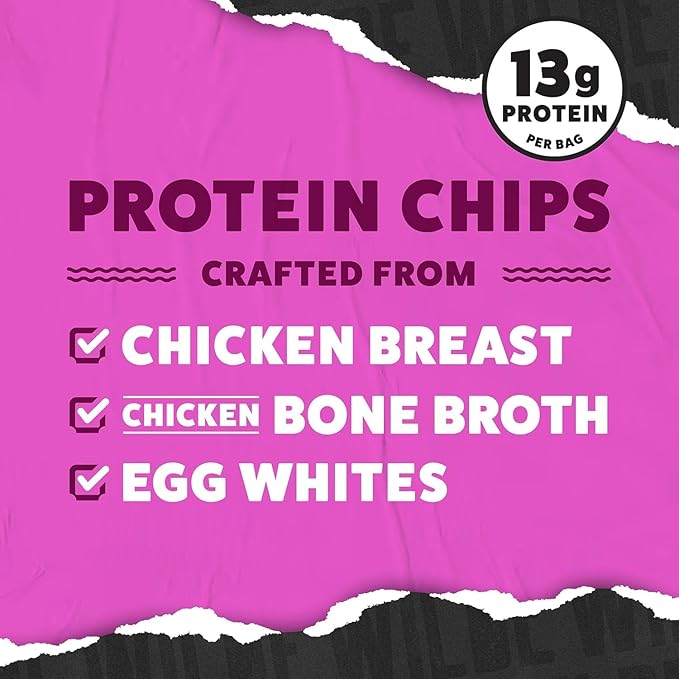 WILDE Protein Chips Variety Pack, High Protein Snacks for Adults, Keto Chips, Gluten Free, Low Carb Snack Box Made with Real Ingredients 1.34oz Bags, Pack of 12
