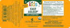 Kids Fast Asleep – Tasty, Organic, Alcohol-Free Kids Sleep Support Herbal Extract With Lemon Balm, California Poppy & Passionflower, Soothes Nap & Nighttime Transitions, Vegan, 1 Oz