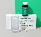 A dose of Digestive Balance-Gut Health Supplement-USDA-Kombucha, 7 Probiotic Strains and Prebiotics for Microbiome-Digestive Enzymes for Digestion-Bloating Relief for Women and Men (60 Count)