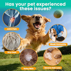 Liquid Collagen for Dogs Cats-Hip & Joint Support, Itch Relief, Skin & Coat Health-Collagen Drop Supplement with Triple Complex (Types I, II,V),MSM, Biotin & Ginger-2 fl oz Bacon Flavor