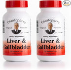 Christopher's Original Formulas Liver & Gallbladder Formula Capsules - Gallbladder Supplements with Digestive Enzymes - Supports Digestive System with Natural Herbs - Pack of 2