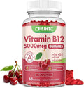 Vitamin B12 Gummies for Women & Men, 5000mcg Methyl B12 Gummies with Vitamin B6, D3, Iron, Folate for Adults, Support Energy & Metabolism Boost, Mood, Immune & Nervous System, Sugar Free Cherry Flavor