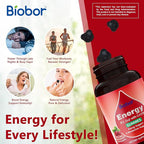 Natural Energy Gummies with Vitamin B12, Goji, CoQ10, Energy Support & Metabolism Support Chewable Supplement,GMO Free, Gluten Free (Raspberry, 60 Count)
