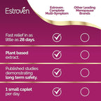 Estroven Complete Multi-Symptom Menopause Supplement for Women,28 Ct.,Clinically Proven Ingredient Provide Menopause Relief & Night Sweats & Hot Flash Relief* Drug-Free-& Non-GMO,(Pack of 2)