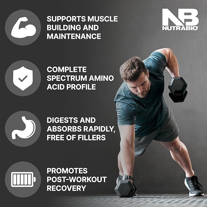 NutraBio Classic Whey Protein Powder- 25G Protein Per Scoop - Full-Spectrum Amino Acid Profile - No Fillers, Artificial Colors, Preservatives - Low Glycemic Index - (Ice Cream Cookie Dream, 2 Pounds)