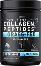 Zeal Naturals Hydrolyzed Collagen Peptides Powder, 10g Protein | Grass-Fed Collagen for Women & Men | Essential Amino Acids | Hair, Skin, Nails, Bone Health | 60 Servings, Unflavored, 23.53 oz.