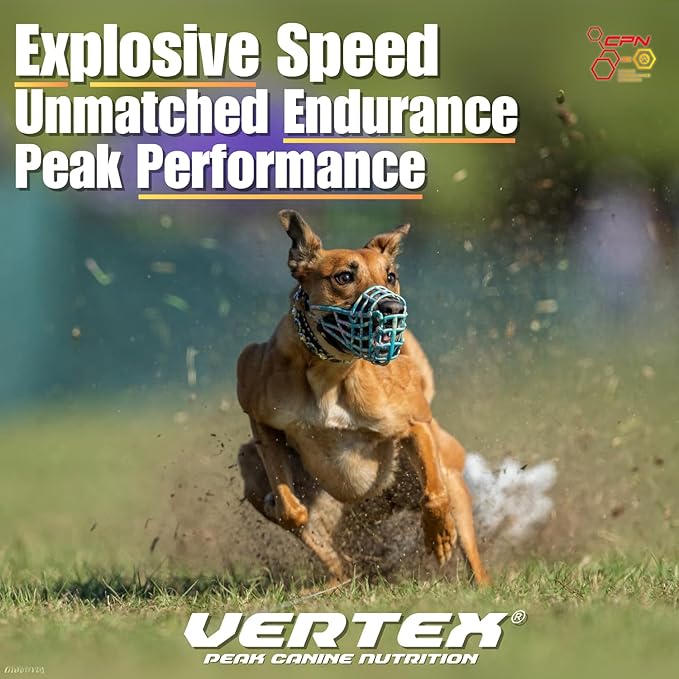 Vertex High-Performance Dog Supplement – Predigested Liver, Whey & Egg Protein – Supports Muscle, Recovery, Fertility, Digestion & Milk Production – Ideal for Working, Breeding & Active Dogs - 10LBS