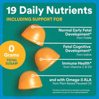 SmartyPants Zero Sugar Prenatal Multivitamin Gummies: Choline, Methylfolate, Omega 3 (ALA), Vitamin D3, C, Vitamin B12, B6, A, K, Zinc, Biotin, Gluten Free, No Sugar Alcohols, 90 Count (30 Day Supply)