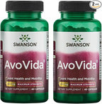 Swanson AvoVida - Cartilage & Joint Health Supplement to Support Mobility & Flexibility* - Contains Phytosterols from Avocado & Soy Extracts - Non-GMO - 60 Capsules (2 Pack)