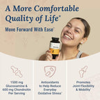 Live Conscious Glucosamine Chondroitin with MSM, Hyaluronic Acid, and More - MoveWell Joint Health Supplement