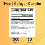 Jarrow Formulas® Type II Collagen Complex 1000 mg Supplements, Supports Skin and Joint Health, 60 Capsules, 30 Day Supply