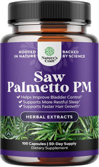 Nighttime Defense Saw Palmetto for Men-Saw Palmetto Extract Prostate Supplement for Men Help Reduce Night Urination Frequency Urgency& Overactive Bladder with Lycopene Pumpkin Seed and Melatonin 100ct