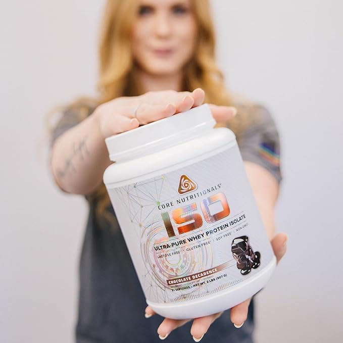 Core Nutritionals ISO Whey Protein Isolate | High-Purity Protein from Whey Isolate | Lean Muscle & Recovery Support | 32 Servings (Lemon Pound Cake)