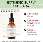 Organic Inflammation Formula Advanced Liquid Drops – Turmeric, Ginger, Boswellia & Black Pepper – Whole-Body Wellness & Inflammatory Support, Joint & Mobility Support – Vegan, Non-GMO – 60 Servings