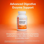 Eat E-Z Ultra Advanced Digestive Enzyme Supplement – Broad-Spectrum Multi-Enzyme Formula for Heavier & Harder-to-Digest Meals – Supports Occasional Bloating, Gas & Indigestion – 90 Vegetarian Capsules