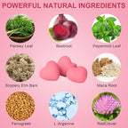 Pheromone Gummies for Women, Feminine Balance Gummies, Strawberry Flavor, Vegan, Gluten Free, Burgundy, 60 Gummies