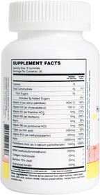 MEWD Teen and Kids Hair, Skin & Nails Support Multivitamin Gummies - Biotin Strength & Growth with Zinc, Vitamins A, D3, B1, B2, B6 & B12 - Gluten-Free, Non-GMO for Girls & Boys - 60 Count - USA Made