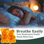 Mullein Gummies, Daily Respiratory Health Gummies,1000mg Mullein Leaf herb Extract, Pear Flavor, Lung Health & Sinus Relief (30 Day Supply)