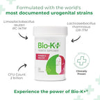 Bio-K+ Probiotic for Women support for Vaginal & Urinary Tract Health, Probiotic Supplement with 2 Billion CFU 2 Strains, Vegan, Shelf-Stable – 30 Capsules