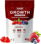 Hair Growth Vitamins Gummies for Black Women, Healthy Nourishment with Biotin, Collagen & Botanical Extracts, Hair Growth & Strength, Skin & Nail Care, Non-GMO, 60 Gummies (1)
