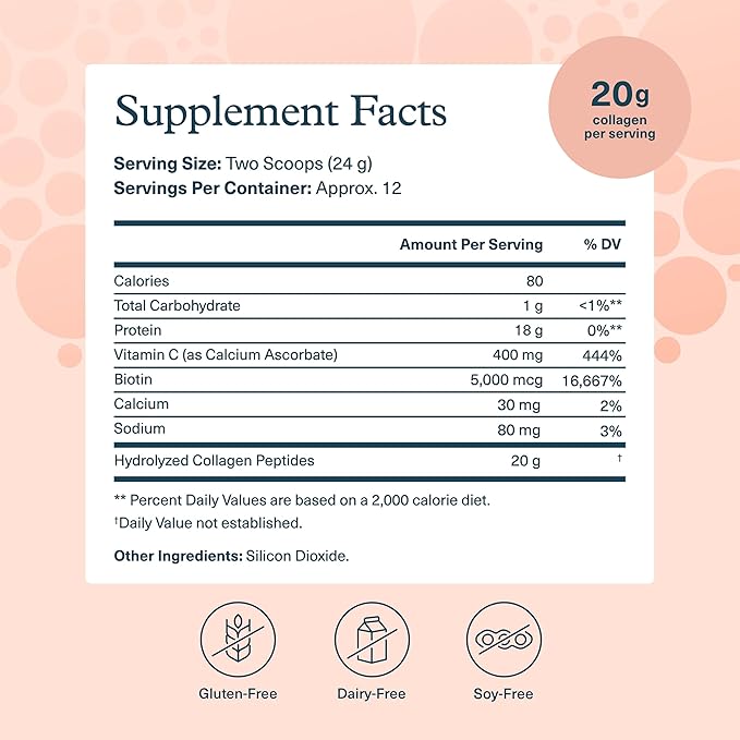 Youtheory Collagen Powder - Hydrolyzed Collagen Peptides with Vitamin C - Supports Healthy Bones, Joints & Immune System* - Unflavored - 10 oz (10-Day Supply)