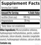Designs for Health Pregnenolone CRT - 30mg Controlled/Time Release Pregnenolone (10-12 Hour) - Estrogen, DHEA + Testosterone Hormone Precursor for Women + Men - Vegan + Non-GMO (60 Tablets)
