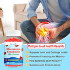 Glucosamine Chondroitin Gummies with MSM, Turmeric & Boswellia - Joint Support Supplement - Cartilage Support, Flexibility & Strength - 120 Gummies