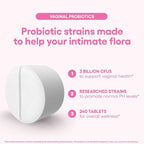 Natural Foundation Supplements Vaginal Probiotics Supplement Supports PH Balance & Intimate Flora 240 Tablets 3 Billion CFU (240, Vaginal Probiotics)