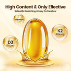 VivoNu Vitamin D3 K2 10000 IU with MK7-300 Virgin Coconut Oil Softgels, 2 in 1 Vitamins D & K Complex | Vitamina D3 con K2 ((180 capsules/1Bag))