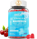 Magnesium Complex Gummies 400mg | as 8 Forms of Magnesium Glycinate, Malate, Citrate, Taurate, Oxide & More | w/Ashwagandha Extract, D3 & B12 Supports for Calm, Zzz, Mood - Vegan 60Cts