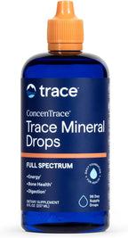 Trace Minerals ConcenTrace Trace Mineral Drops | Supports Energy, Digestion, Bone Health & Hydration, 70+ Ionic Trace Minerals w/Magnesium, Chloride & Potassium | Keto, Vegan & Non-GMO | 96 Servings
