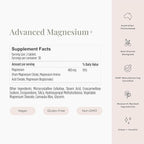 JSHealth Vitamins Advanced Magnesium Supplements with Magnesium Glycinate & Citrate for Muscle Relaxation (60 Tablets)
