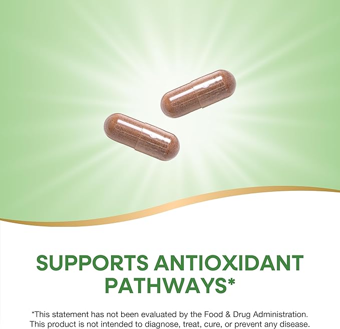 Nature's Way Resveratrol, Supports Antioxidant Pathways*, Helps Neutralize Free Radicals*, with Polyphenols from Red Wine Extract, 75mg per 2-Capsule Serving, Vegan, 60 Capsules (Packaging May Vary)