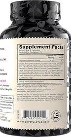 Crystal Star Fibro Defense, 150 Capsules - 17 Whole-Herb Blend - Natural Herbal Supplement Capsles for Women - Vegetarian, Non GMO